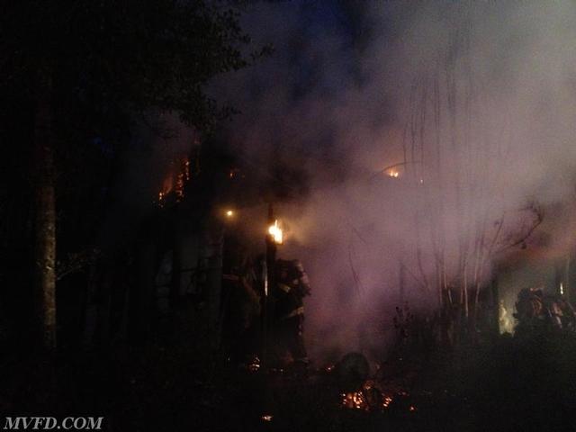 Firefighters responded to this structure fire in Charles County. 